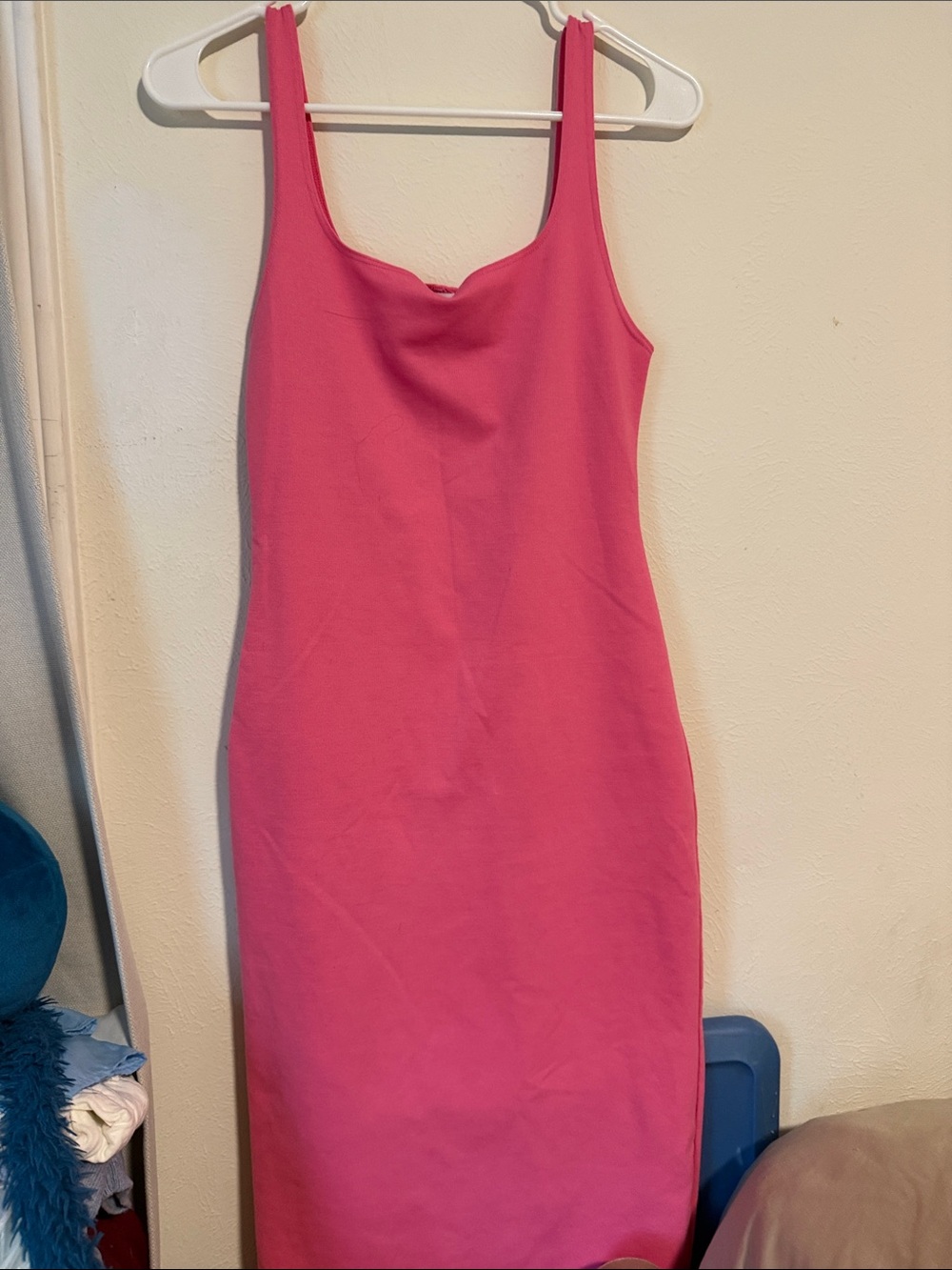 Women's Pink Tank Midi Dress